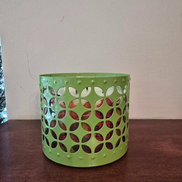 PartyLite Lime Pierced Jar Holder - New in Box - Picture 2 of 2
